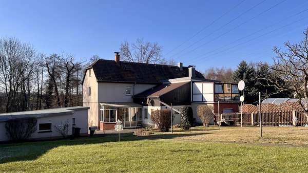 Blick aus dem Garten - Doppelhaushälfte in 01108 Dresden mit 91m² kaufen