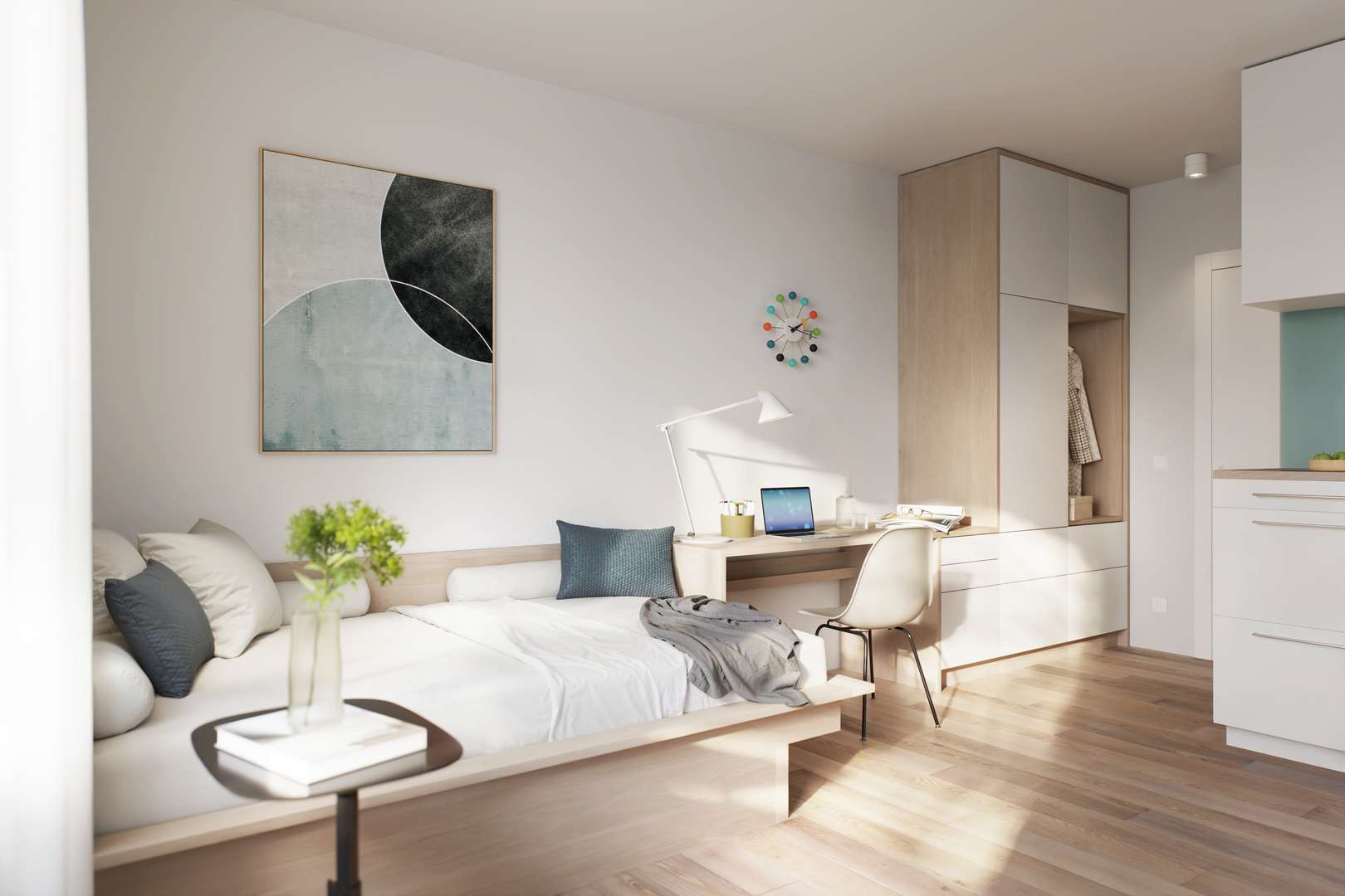 Visualisierung Innenansicht - Etagenwohnung in 01069 Dresden mit 32m² kaufen
