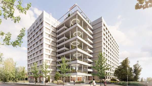 Visualisierung Außenansicht - Etagenwohnung in 01069 Dresden mit 27m² kaufen