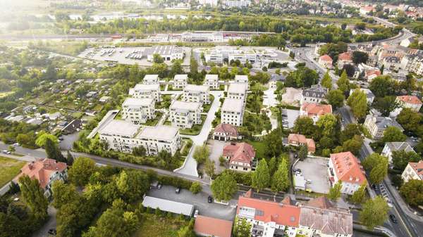 Luftbild - Erdgeschosswohnung in 01796 Pirna mit 43m² kaufen