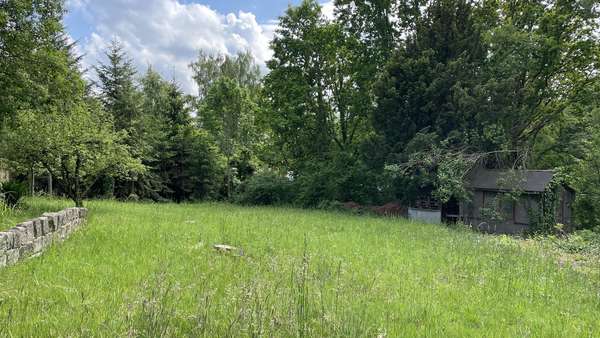 Blick auf den Bauplatz Blick auf den Bauplatz - Grundstück in 01728 Bannewitz mit 1440m² kaufen