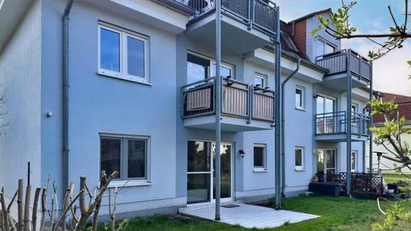 Gartenansicht - Erdgeschosswohnung in 01445 Radebeul mit 60m² kaufen