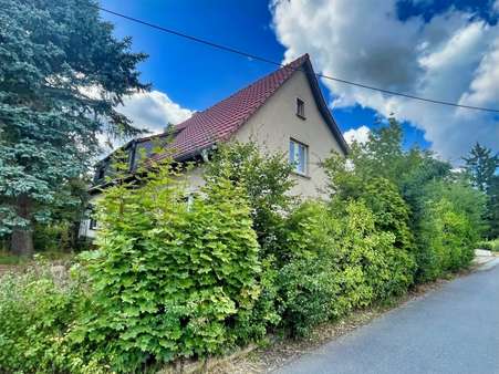 seitliche Hausansicht seitliche Hausansicht - Doppelhaushälfte in 01445 Radebeul mit 134m² kaufen