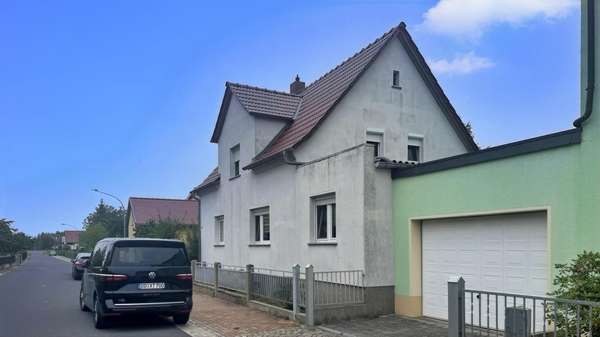 Ansicht Giebel (Süd-West-Seite) - Einfamilienhaus in 01619 Zeithain mit 116m² kaufen