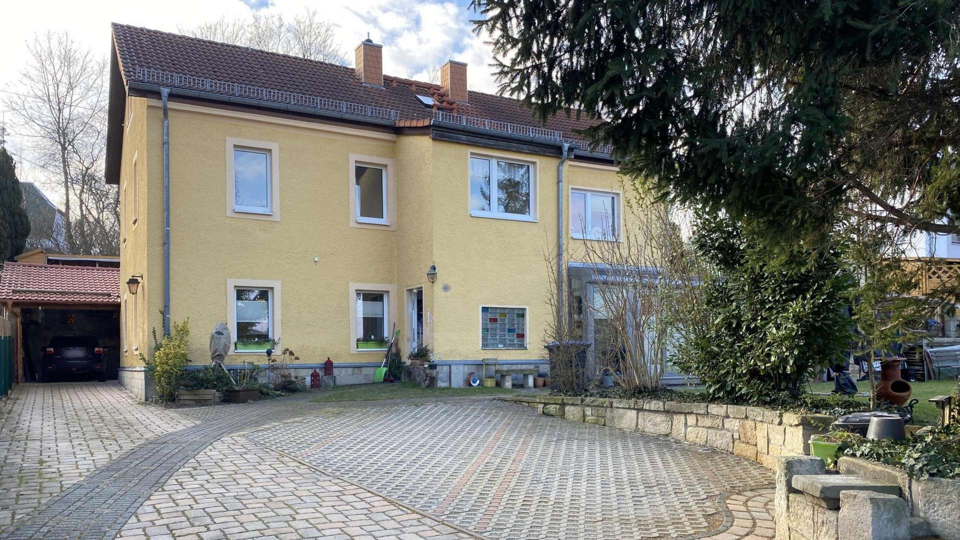 Zugang zum Grundstück Zugang zum Grundstück - Einfamilienhaus in 01728 Bannewitz mit 208m² kaufen