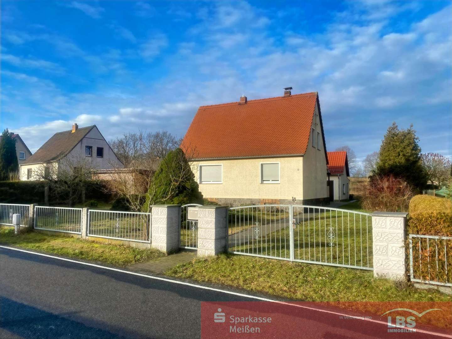 Straßenansicht - Einfamilienhaus in 01561 Kraußnitz mit 107m² kaufen