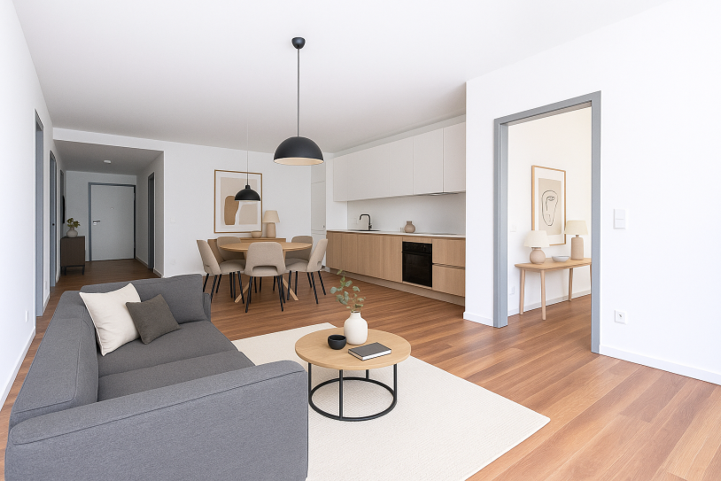 Wohn-Küchen-Beispiel - Etagenwohnung in 04720 Döbeln mit 105m² mieten