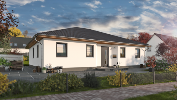 Eingangsseite Bungalow - Bungalow in 04720 Döbeln mit 107m² mieten