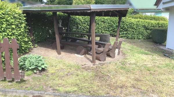 überdachte Sitzecke - Ferienhaus in 09648 Kriebstein mit 49m² kaufen