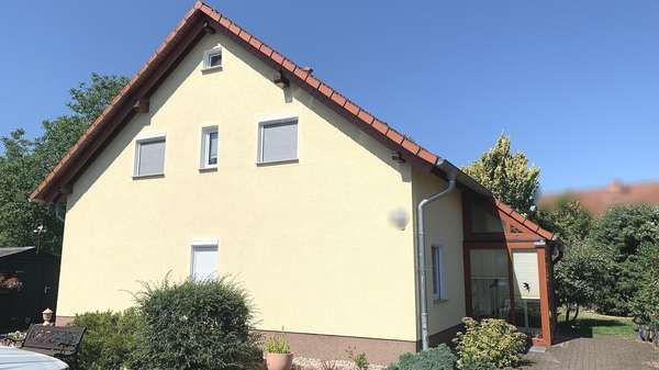 Außenansicht Außenansicht - Einfamilienhaus in 04703 Leisnig mit 124m² kaufen