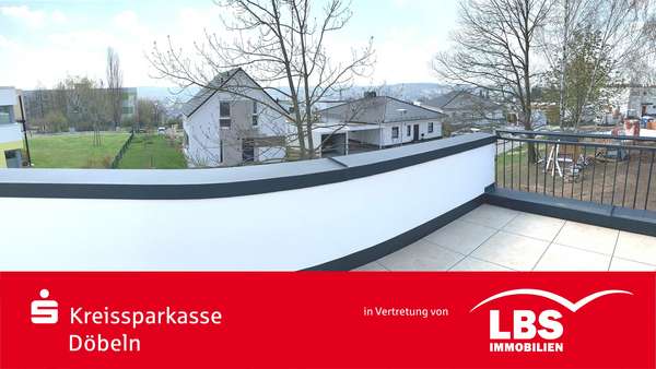 Ausblick Dachterrasse OG - Doppelhaushälfte in 04720 Döbeln mit 127m² mieten