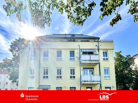 Außenansicht  Hofseite - Maisonette-Wohnung in 09120 Chemnitz mit 82m² kaufen