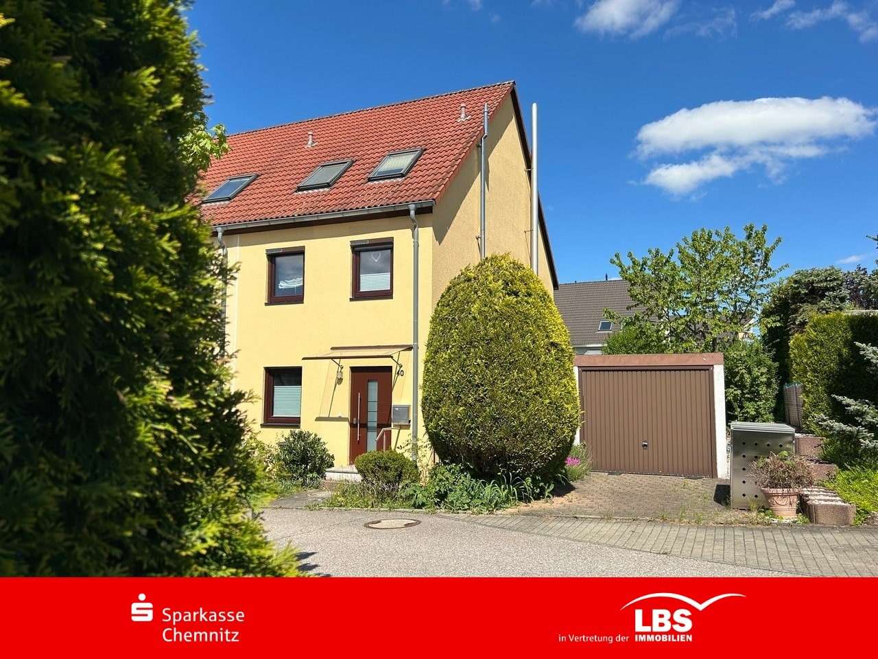 Reihenendhaus mit Garage - Reihenendhaus in 09212 Limbach-Oberfrohna mit 109m² kaufen