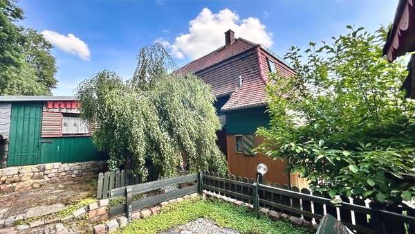 Rückansicht Rückansicht - Doppelhaushälfte in 09337 Hohenstein-Ernstthal mit 73m² kaufen