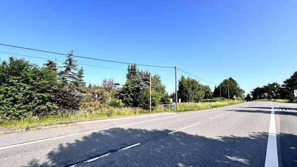 Blick von der Straße Blick von der Straße - Grundstück in 09128 Chemnitz mit 1111m² kaufen