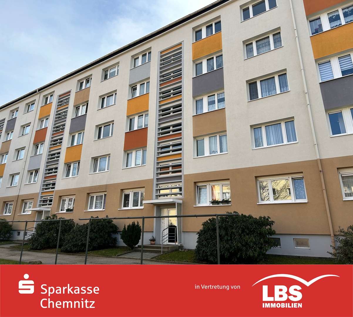 Hausansicht - Erdgeschosswohnung in 09212 Limbach-Oberfrohna mit 46m² kaufen