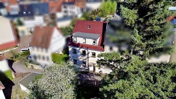Außenansicht Straßenseite - Reihenmittelhaus in 09322 Penig mit 105m² kaufen