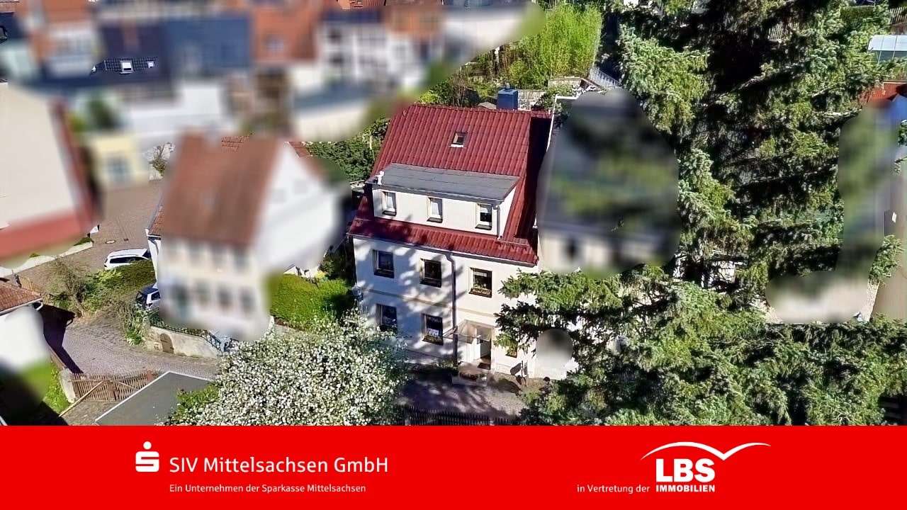 Außenansicht Straßenseite - Reihenmittelhaus in 09322 Penig mit 105m² kaufen