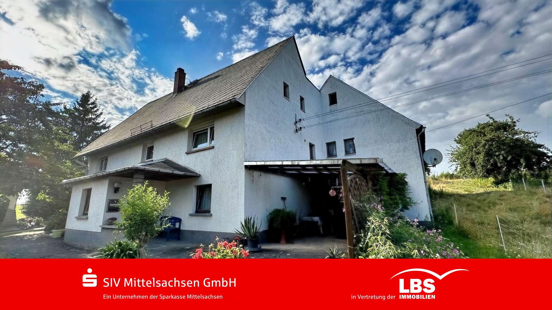 Außenansicht Außenansicht - Landhaus in 09306 Königshain-Wiederau mit 135m² kaufen