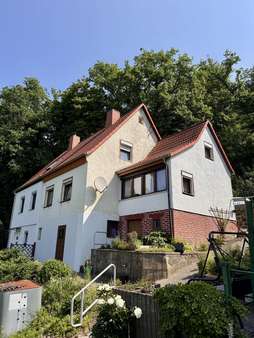 Ansicht vom Grundstück Ansicht vom Grundstück - Doppelhaushälfte in 09648 Kriebstein mit 86m² kaufen