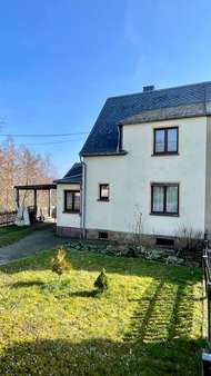 Gartenansicht - Doppelhaushälfte in 09328 Lunzenau mit 72m² kaufen