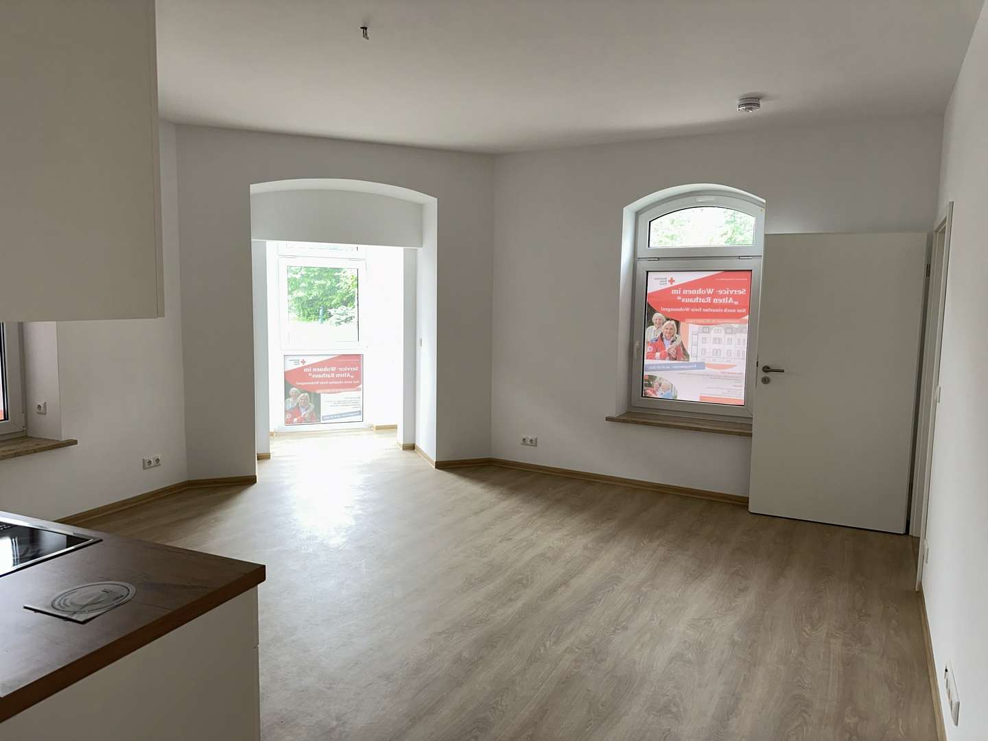 Wohn- / Essbereich - Bild 1 - Erdgeschosswohnung in 09557 Flöha mit 42m² mieten