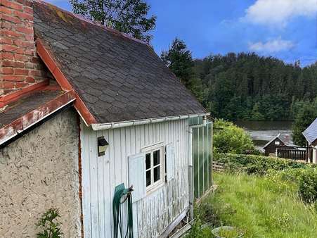 Blick zur Talsperre - Grundstück in 09648 Mittweida mit 227m² kaufen