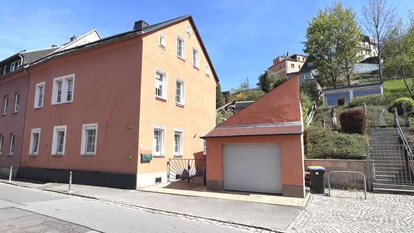 Ansicht NW - Doppelhaushälfte in 08280 Aue-Bad Schlema mit 150m² kaufen