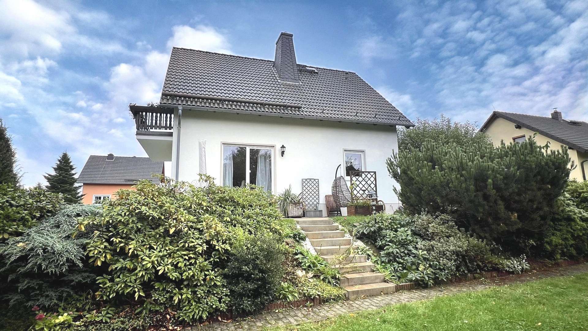 Ansicht West - Einfamilienhaus in 08289 Schneeberg mit 101m² kaufen