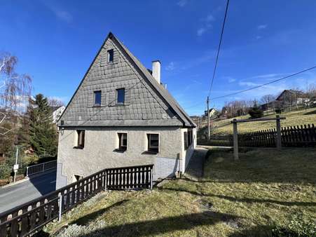 Außenansicht Garten - Einfamilienhaus in 09429 Wolkenstein, Gehringswalde mit 90m² kaufen