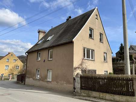 Ansicht NW - Einfamilienhaus in 09434 Krumhermersdorf mit 100m² kaufen