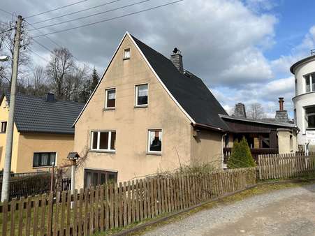 Ansicht SW - Einfamilienhaus in 09434 Krumhermersdorf mit 100m² kaufen