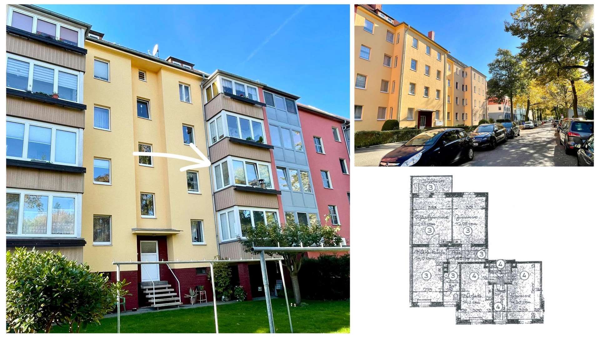 Collage  - Etagenwohnung in 08058 Zwickau mit 87m² kaufen