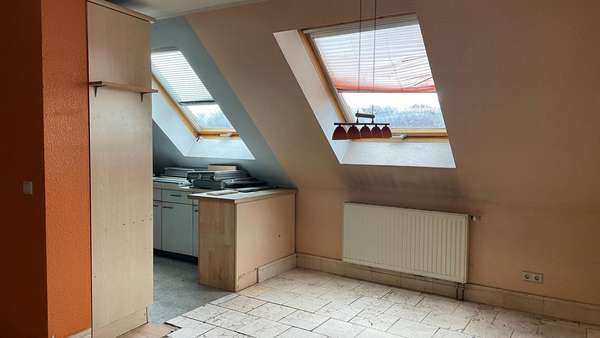 Küche mit Wozi - Maisonette-Wohnung in 08412 Werdau mit 83m² kaufen