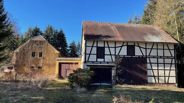 Scheune Ostansicht - Bauernhaus in 07580 Seelingstädt mit 120m² kaufen
