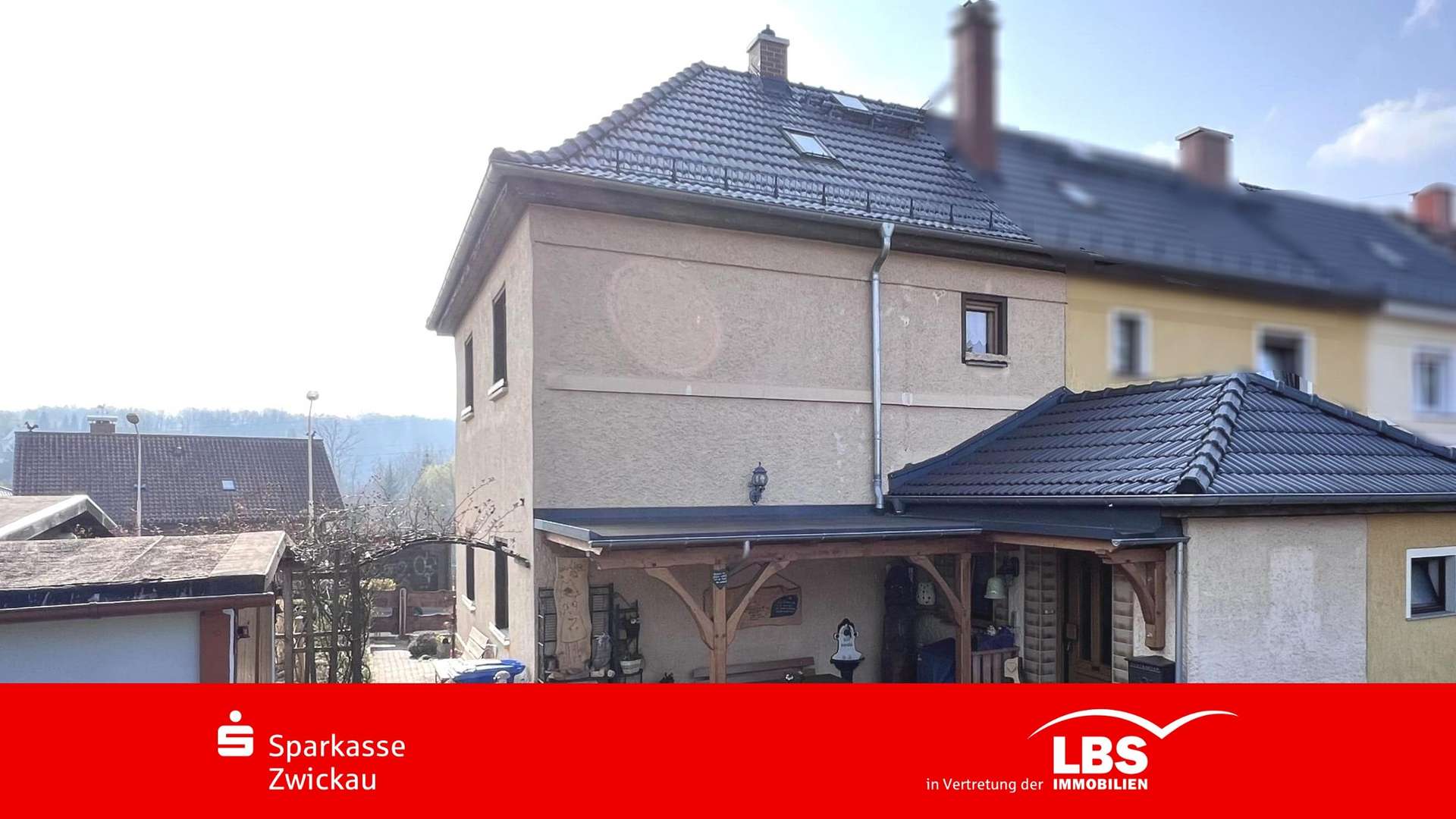 Gebäudeansicht - Reihenendhaus in 08112 Wilkau-Haßlau mit 90m² kaufen