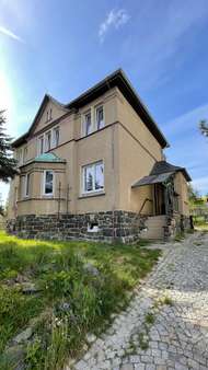 Straßenansicht lang - Einfamilienhaus in 07987 Mohlsdorf-Teichwolframsdorf mit 110m² kaufen