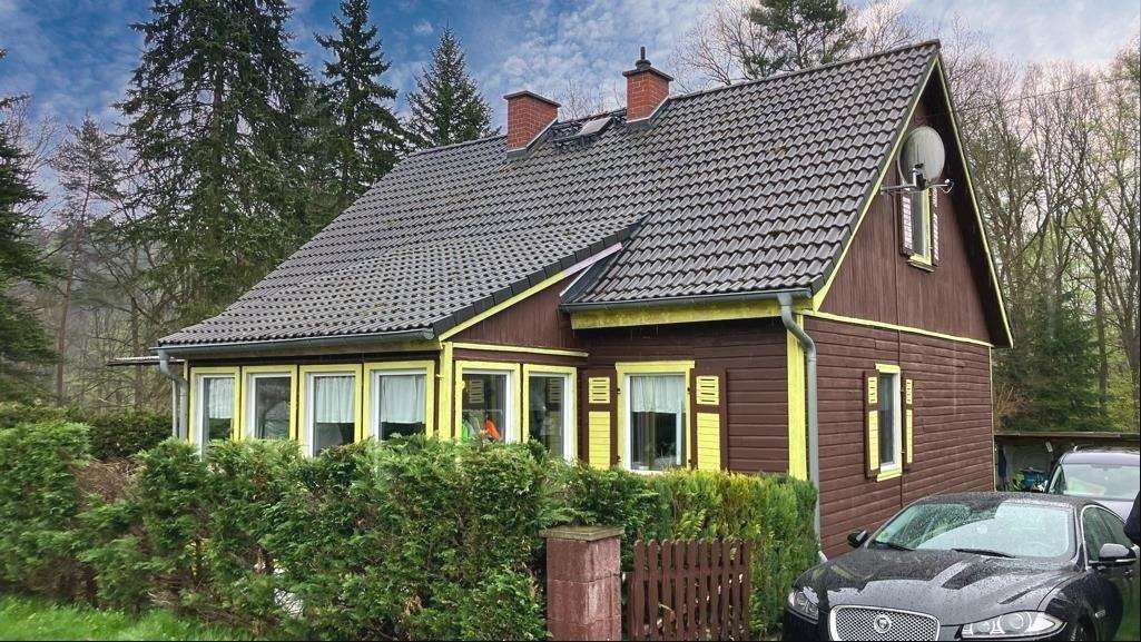 Gebäudeansicht Westseite - Einfamilienhaus in 08280 Aue-Bad Schlema mit 123m² kaufen