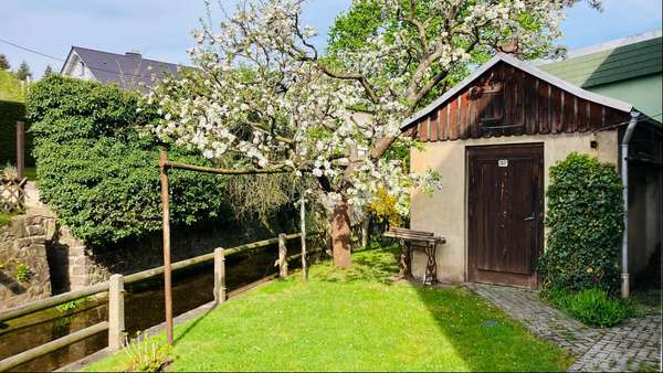 Garten mit Nebengelass Garten mit Nebengelass - Einfamilienhaus in 08132 Mülsen mit 92m² kaufen