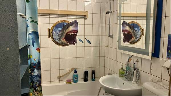 Bad mit Wanne - Etagenwohnung in 08132 Mülsen mit 56m² als Kapitalanlage kaufen