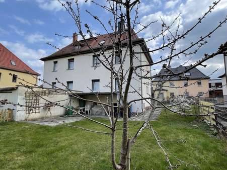 Gartenansicht - Doppelhaushälfte in 08451 Crimmitschau mit 95m² kaufen