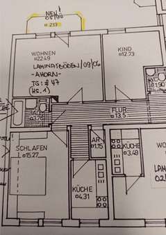 Grundriss - Etagenwohnung in 08523 Plauen mit 75m² kaufen