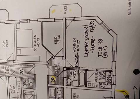 Grundriss - Etagenwohnung in 08523 Plauen mit 55m² kaufen