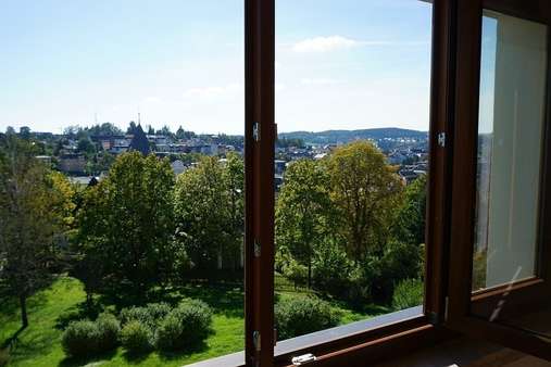 Blick aus dem Fenster - Etagenwohnung in 08606 Oelsnitz mit 47m² kaufen