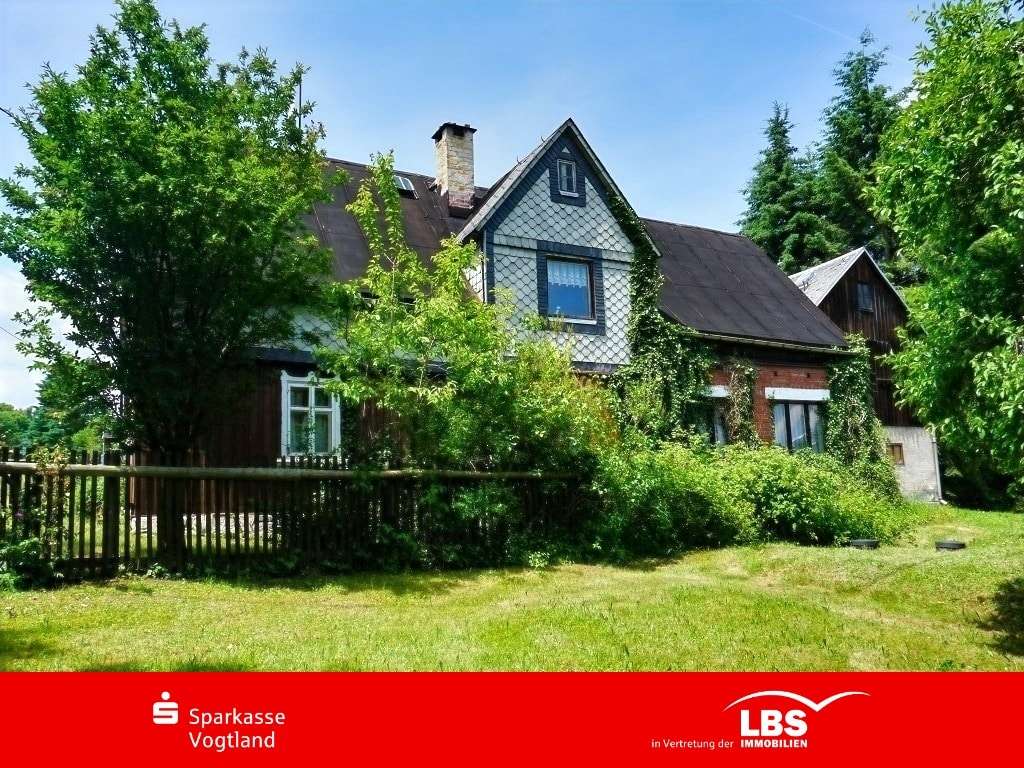 Blick vom Garten aus Blick vom Garten aus - Einfamilienhaus in 08648 Bad Brambach mit 100m² kaufen