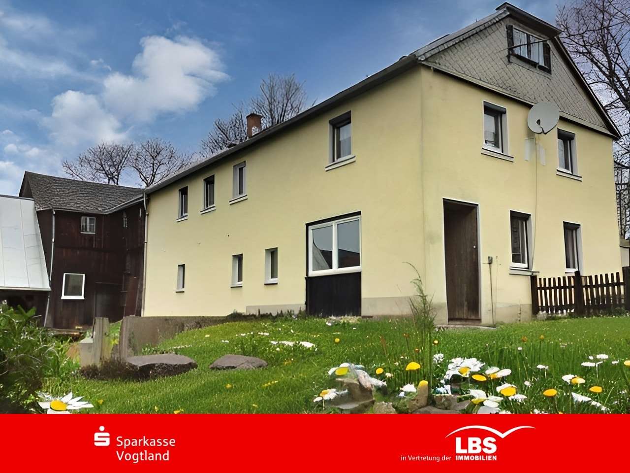 Haus und Scheune - Einfamilienhaus in 08258 Markneukirchen mit 115m² kaufen