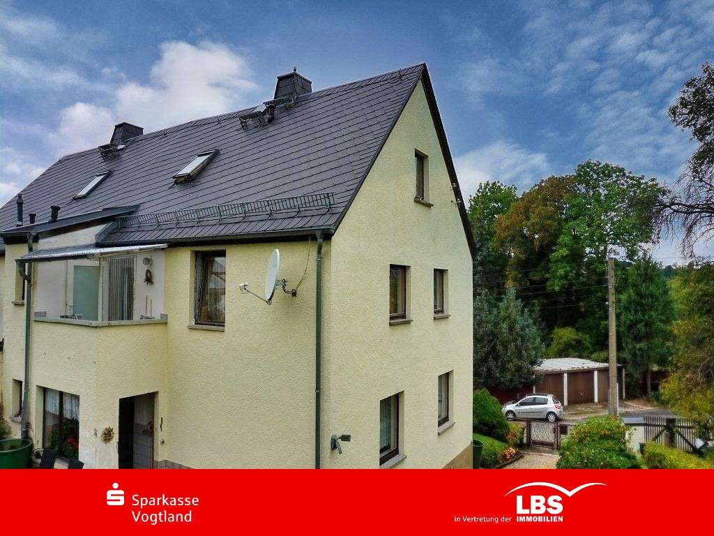 Rückseite - Doppelhaushälfte in 08538 Weischlitz mit 70m² kaufen