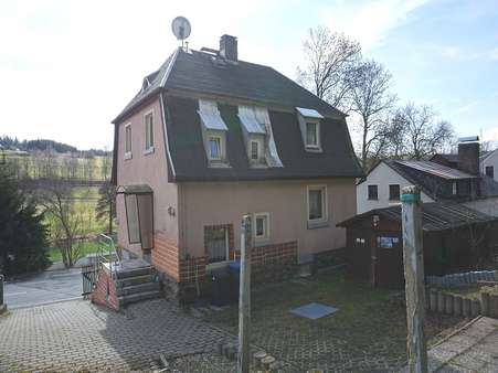 Rückseite - Einfamilienhaus in 08258 Markneukirchen mit 80m² kaufen