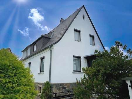 Hausansicht Hausansicht - Doppelhaushälfte in 08499 Mylau mit 84m² kaufen
