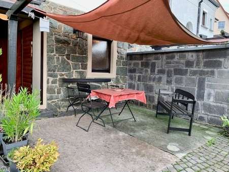 Terrasse Terrasse - Doppelhaushälfte in 08499 Mylau mit 84m² kaufen